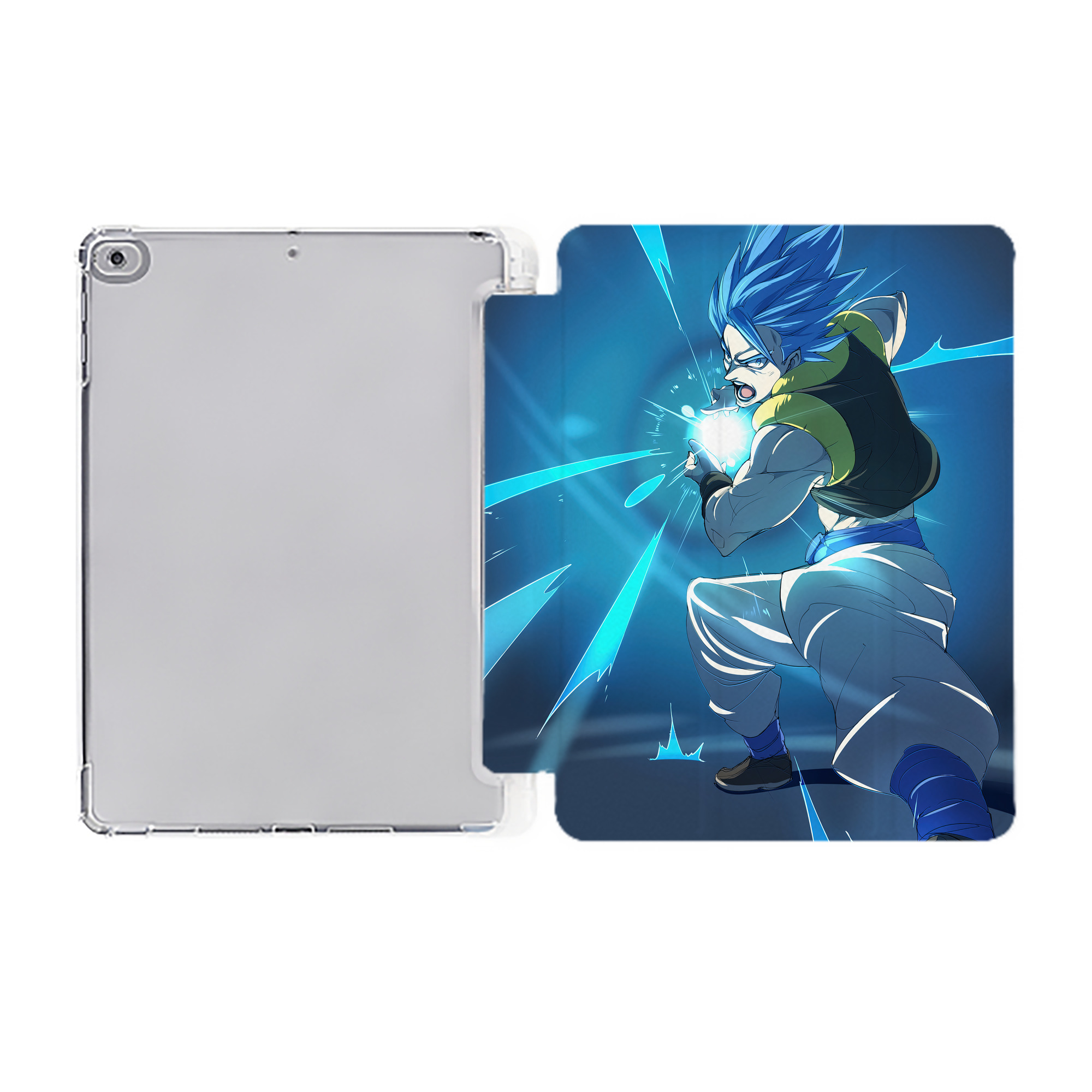 （画像用） ドラゴンボール DRAGON BALL IPad ケース ペン収納付き 三つ折りスタンド PUレザー×シリコン 対応機種9.5/10.5/10.9インチ